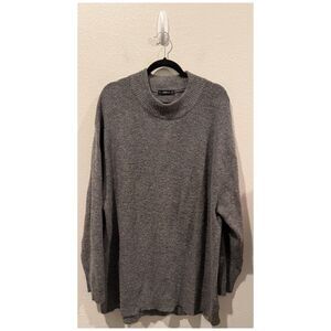 ZARA Knit Crew Neck Grey Oversized Sweater